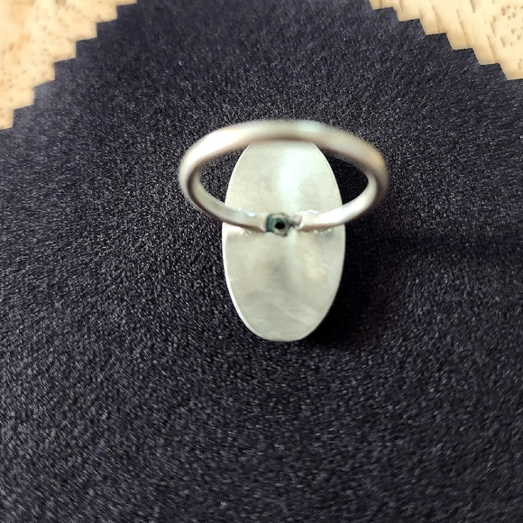 Handmade Art Nouveau Sterling Silver ring, size 6.5 - Picture 3 of 7